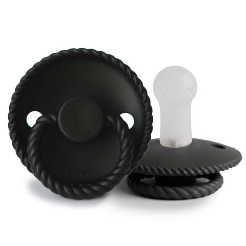 FRIGG Rope Silicone Pacifier (Jet Black)