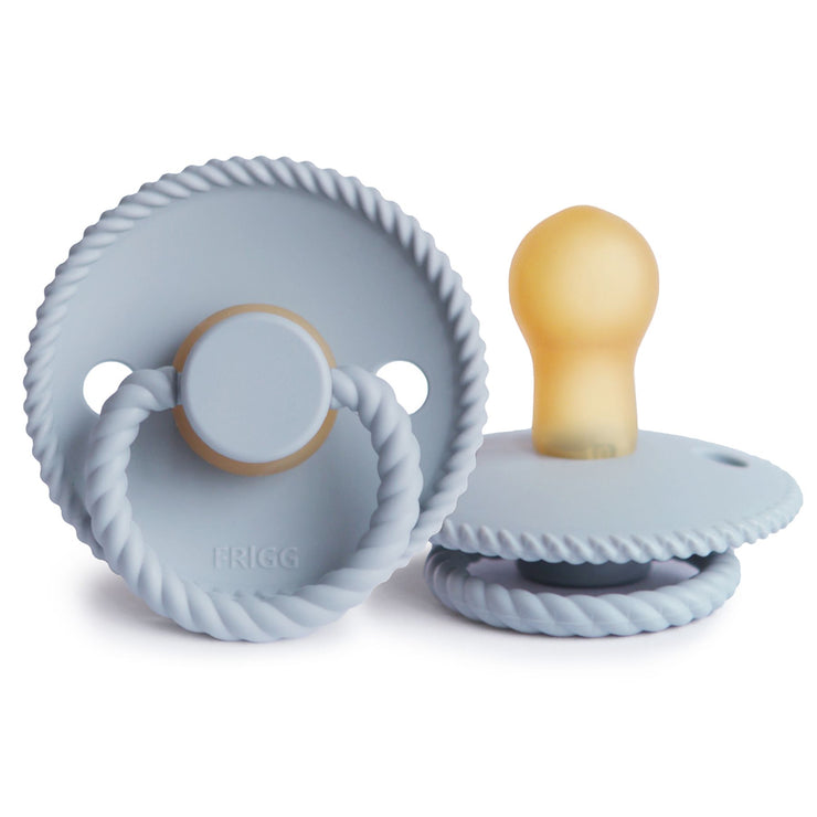FRIGG Rope Natural Rubber Pacifier (Powder Blue)