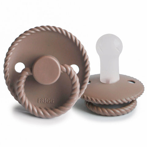 Rope Silicone Pacifier (Sepia)