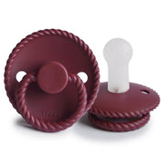 FRIGG Rope Silicone Pacifier (Sweet Cherry)