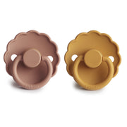 Daisy Pacifier Honey Gold/Rose Gold Natural Rubber