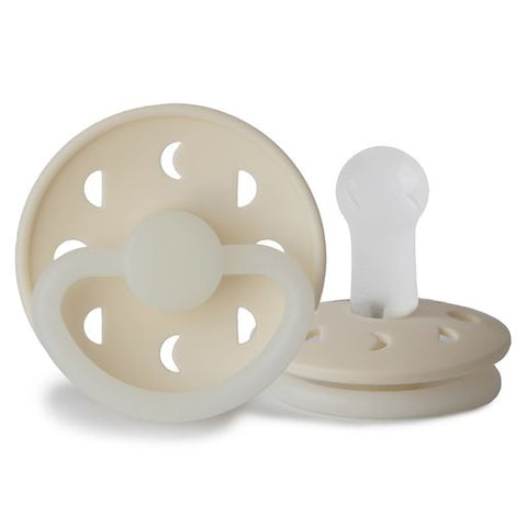 FRIGG Moon Phase Silicone Pacifier (Cream Night)