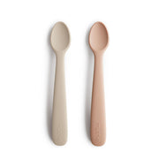 Mushie Feeding Spoon - Blush / Shifting Sand