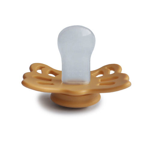 Anatomical Butterfly Silicone Pacifier (Honey Gold)