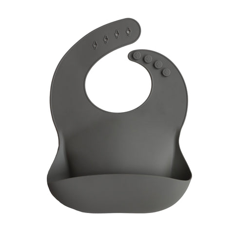 Silicone Baby Bib - Silver Sage