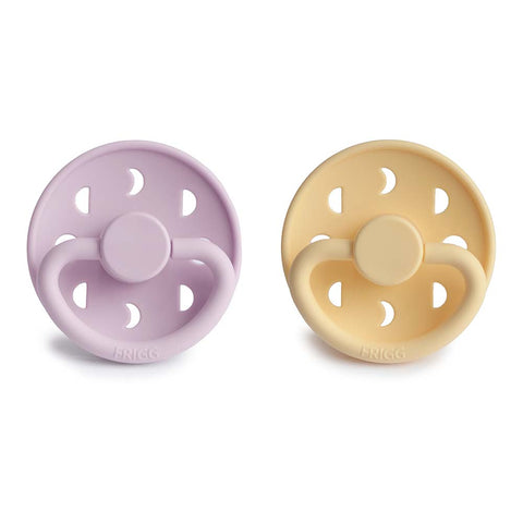 Moon Phase Pacifier Pale Daffodil/Soft Lilac Silicone