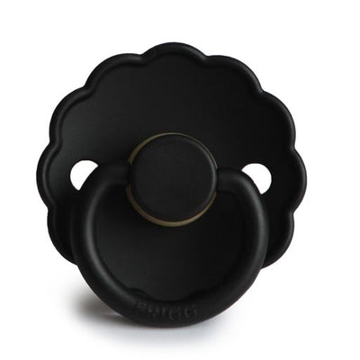 FRIGG Daisy Natural Rubber Pacifier (Jet Black)