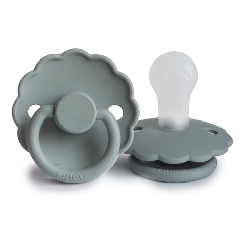 Daisy Silicone Pacifier (French Grey)