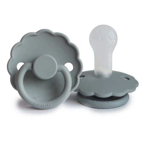 Daisy Silicone Pacifier (French Grey)