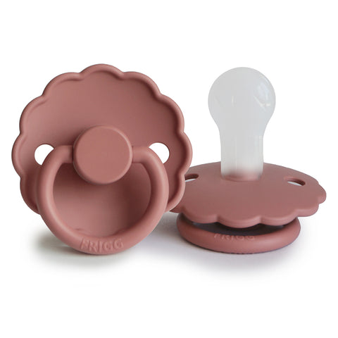 Daisy Silicone Pacifier (Powder Blush)