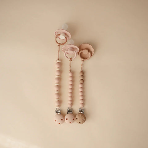 Pacifier Clip - Luna Blush