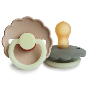 Night Pacifier Portobello/Croissant Natural Rubber