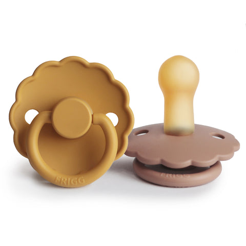 Daisy Pacifier Honey Gold/Rose Gold Natural Rubber